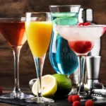 colorful-summer-cocktails-cold-alcoholic-beverages-drinks-mimosa-cosmopolitan-raspberry-margarita-blue-hawaii-wooden-156655028